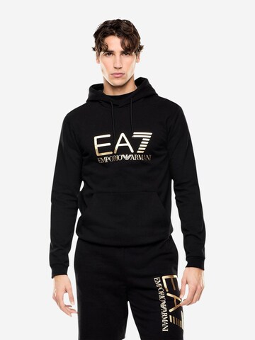 EA7 Emporio Armani Sweatshirt '7M001413 AF22266' in Zwart: voorkant