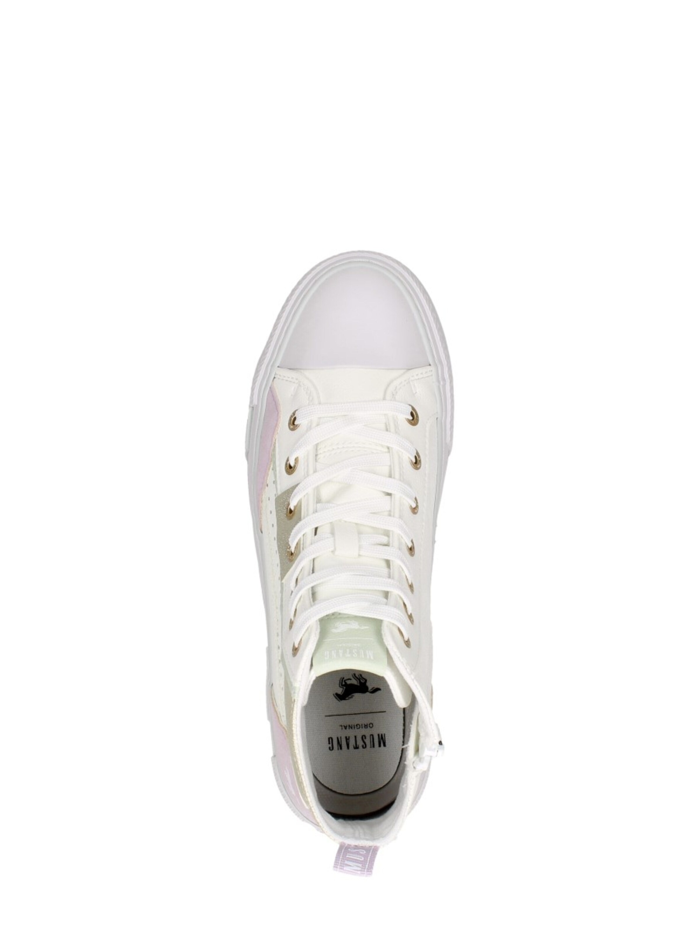 MUSTANG Sneakers hoog 'Hoog' in Wit