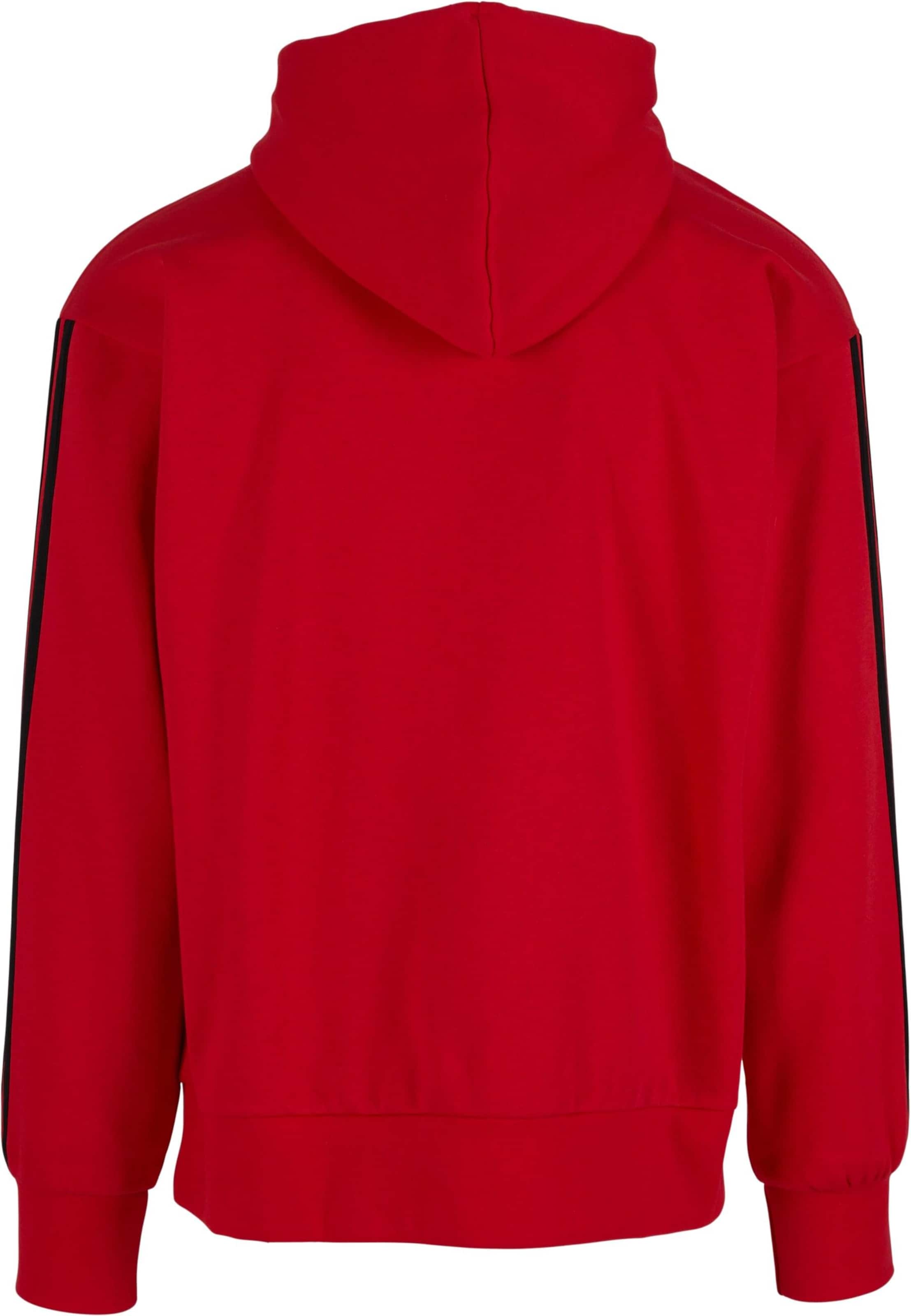 Felpa sportiva 'Essentials 3-Streifen' di ADIDAS SPORTSWEAR in rosso