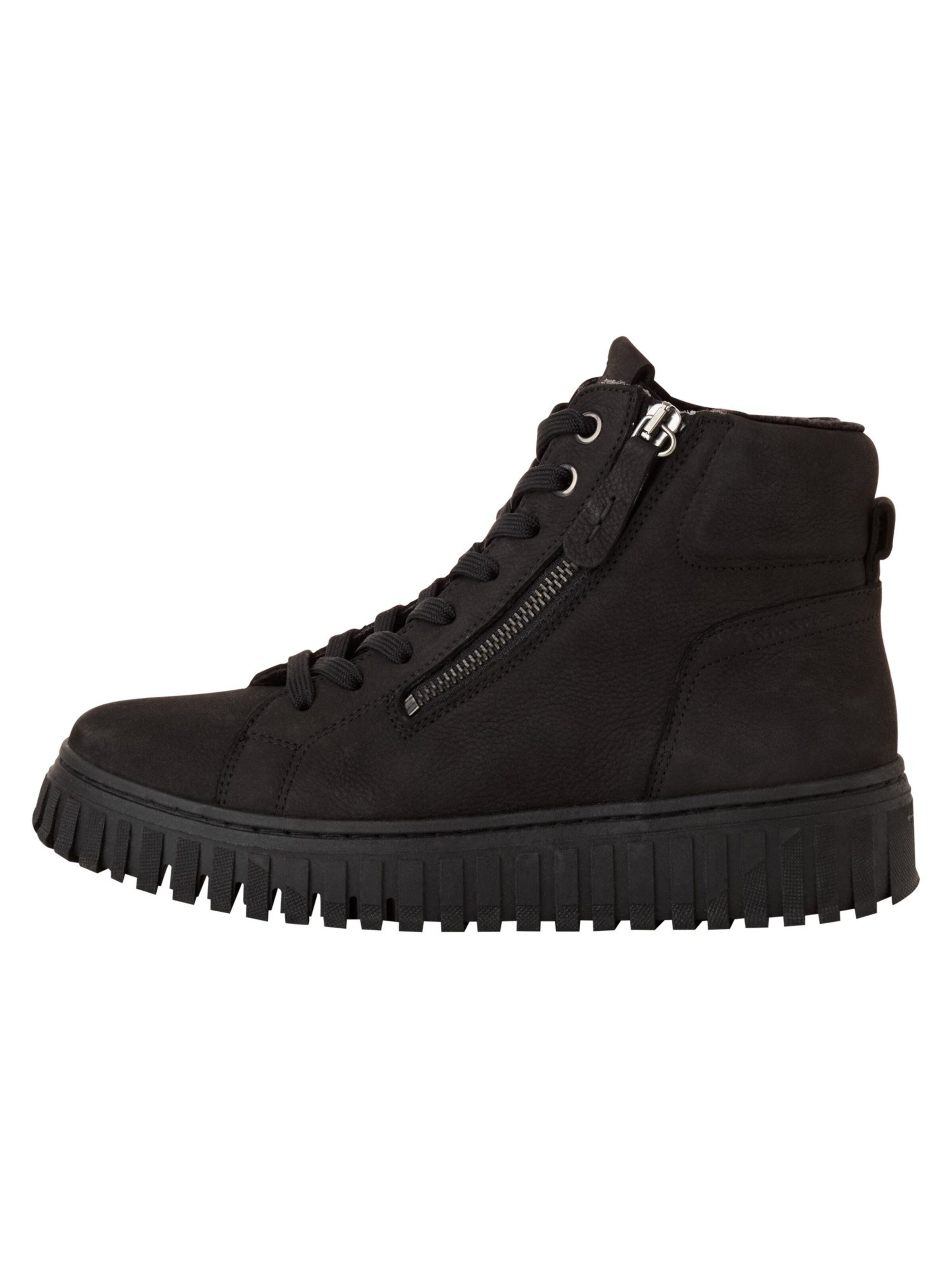 Tamaris - Botines con cordones en negro