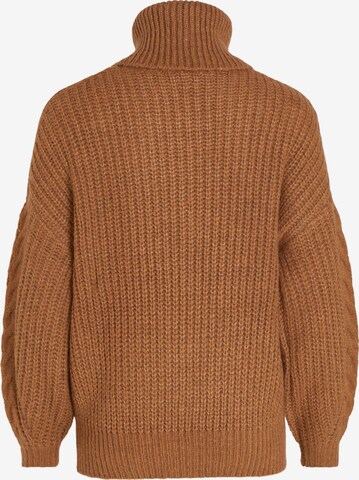 VILA Oversized Sweater 'TRIPS' in Brown