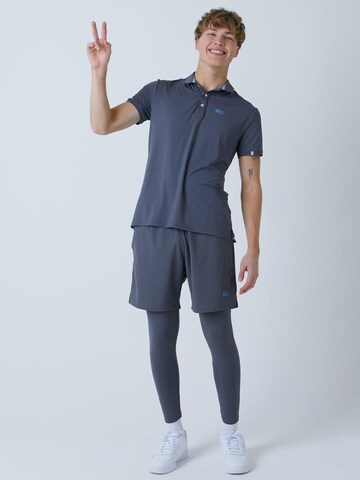 SPORTKIND Performance Shirt 'Polo' in Grey: front