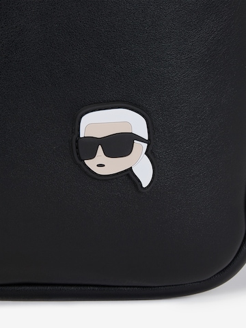 Karl Lagerfeld Shopper táska 'Ikonik  North-South' - fekete