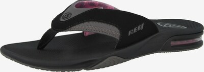REEF Strandschuh 'Fanning' in grau / schwarz, Produktansicht