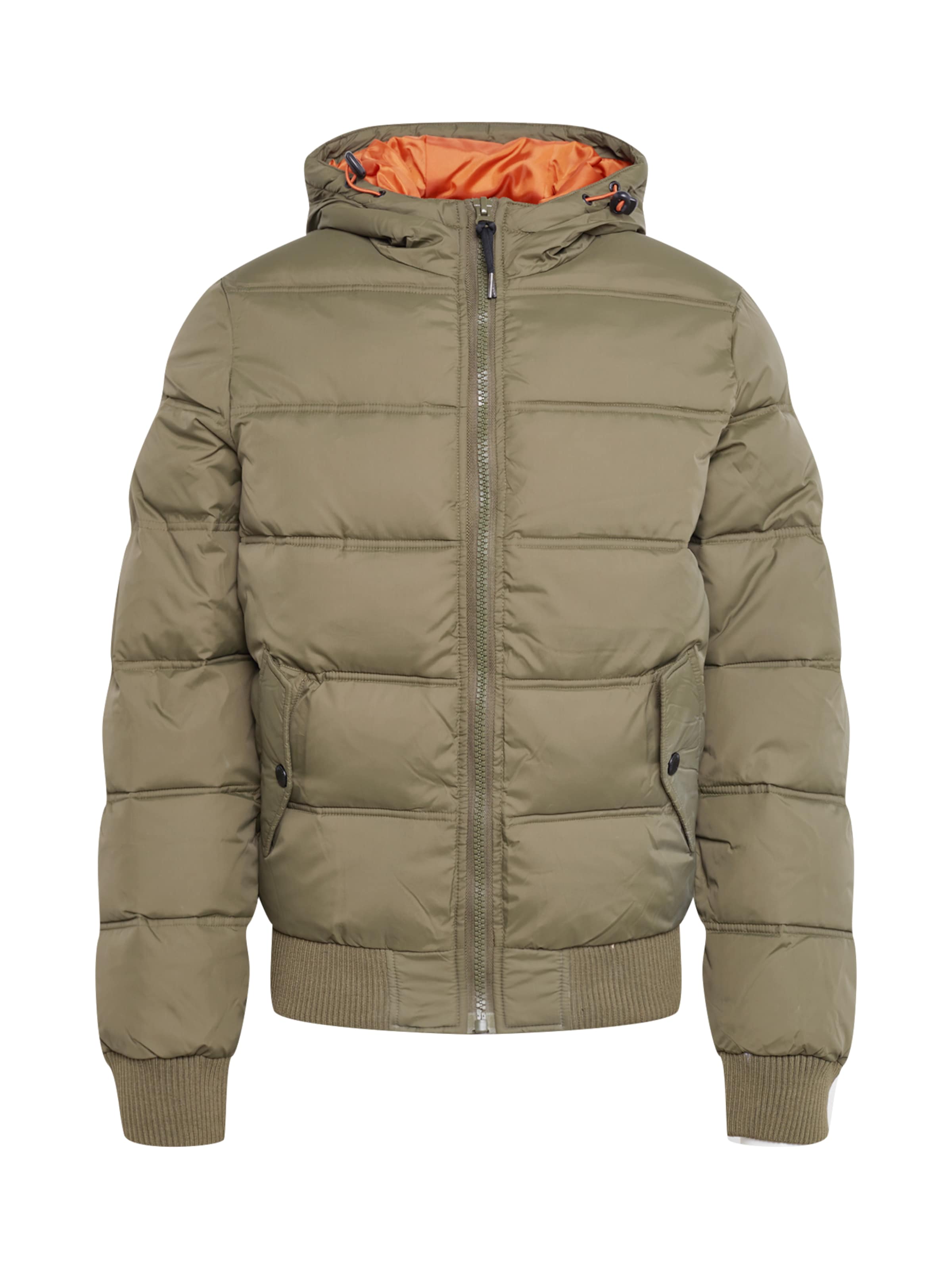 Coupe regular Veste d’hiver 'Adrian' INDICODE JEANS en vert : devant