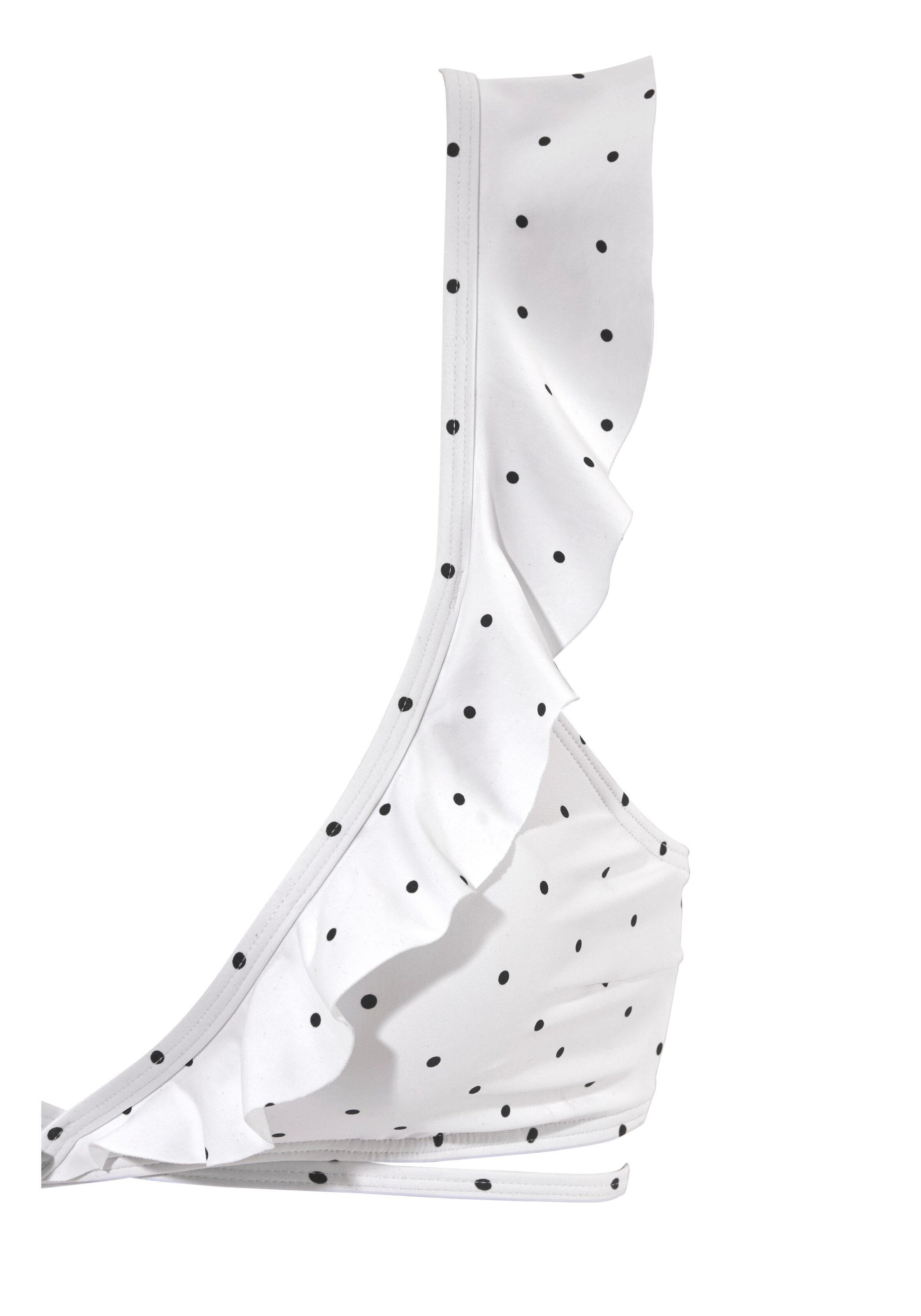 Triangolo Top per bikini 'Sparkle' di LASCANA in bianco