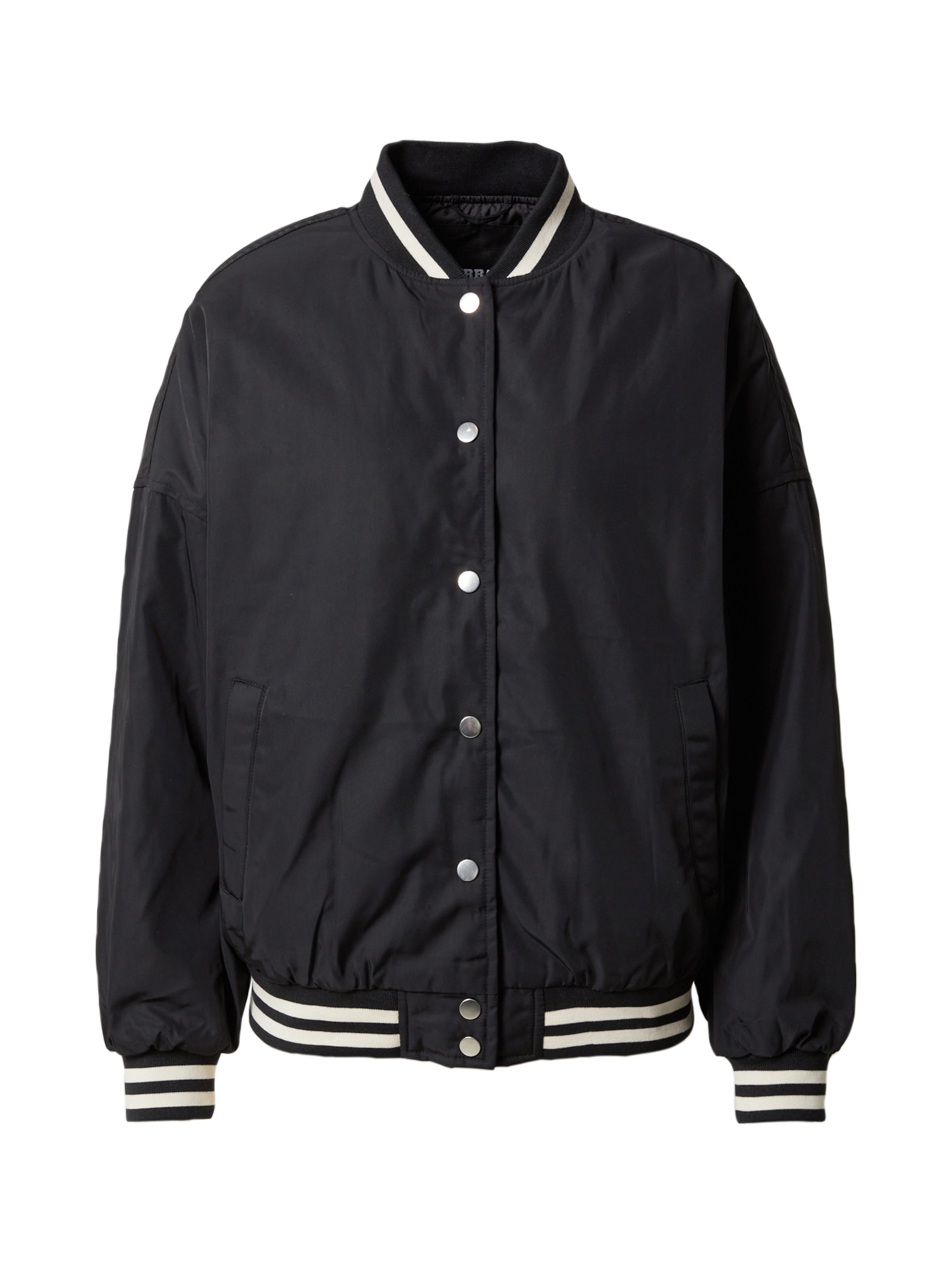 Urban Classics Демисезонная куртка в Черный: спереди