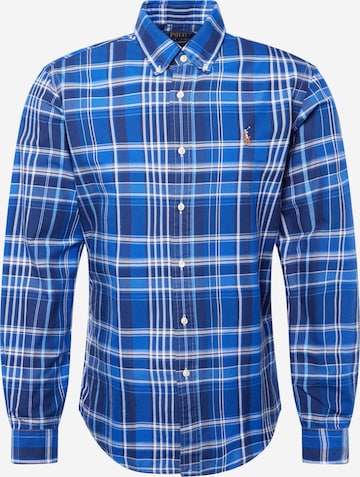 Chemise Polo Ralph Lauren en bleu : devant