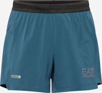 EA7 Emporio Armani Sportshort in silbergrau / petrol / schwarz, Produktansicht