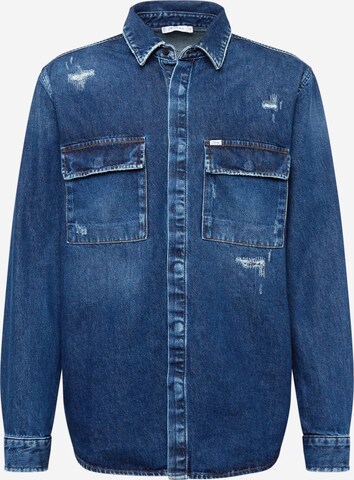 LTB Regular fit Button Up Shirt 'STEVEN' in Blue: front