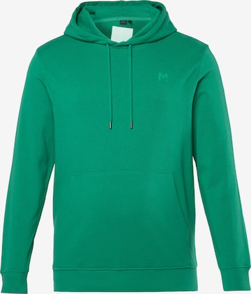Men Plus Sweatshirt in Grün: Vorderseite