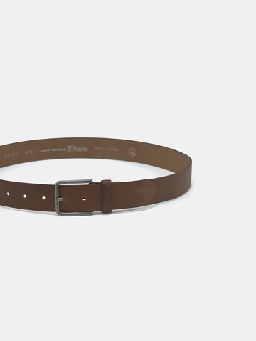 TOM TAILOR Belt 'Dustin' in Brown