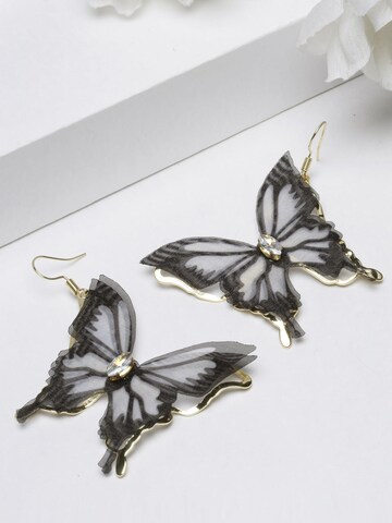 AVANT-GARDE PARIS - Pendientes 'Evaia' en negro