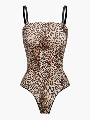 Body modelant 'Trägerloser Bodysuit Sculpting Shapewear mit String' cfab (formerly creamy fabrics) en mélange de couleurs