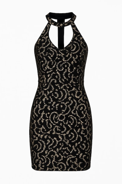 WOMAN VISION Kleid in beige / schwarz, Produktansicht