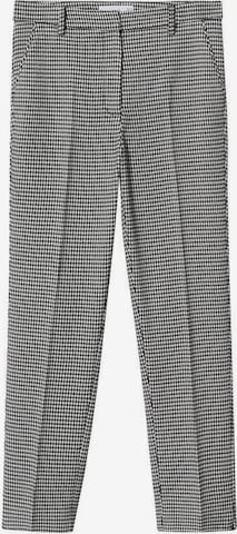 MANGO Slimfit Pantalon 'Warm' in Zwart: voorkant