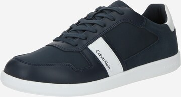 Baskets basses Calvin Klein en bleu : devant