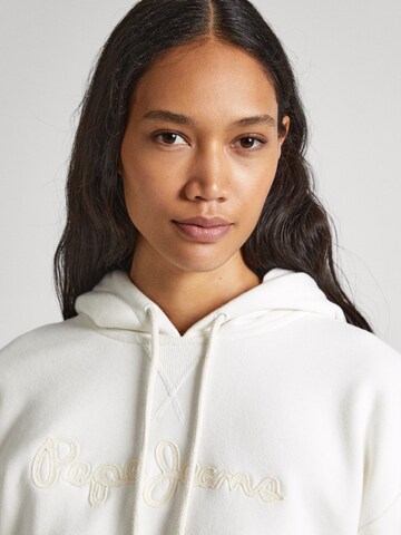 Sweat-shirt 'Nanette' Pepe Jeans en blanc