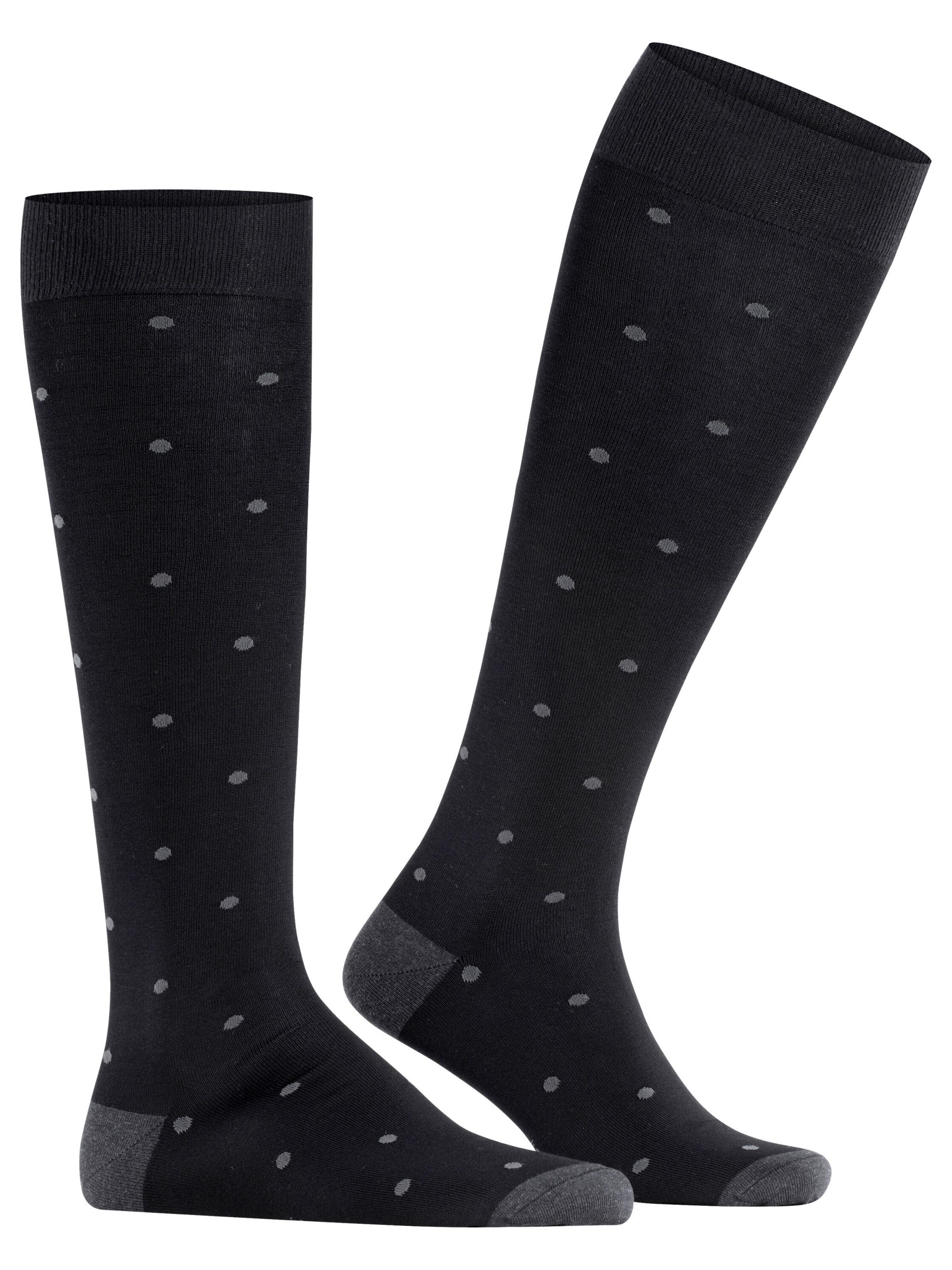 FALKE Kniestrümpfe 'Dot'‌‌‌‌‌‌‌‌‌‌ in Grau