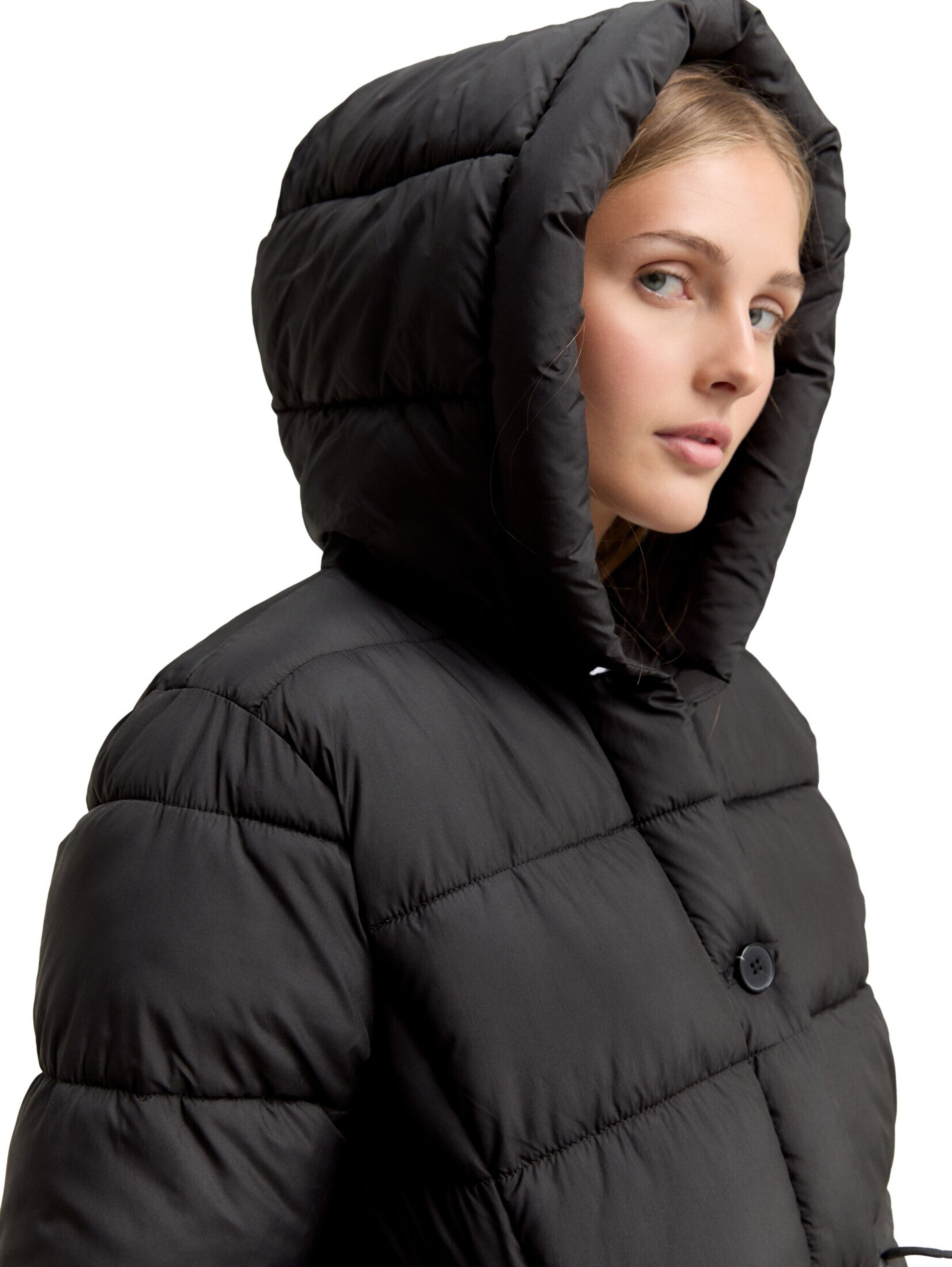 TOM TAILOR DENIM Winter jacket in Black