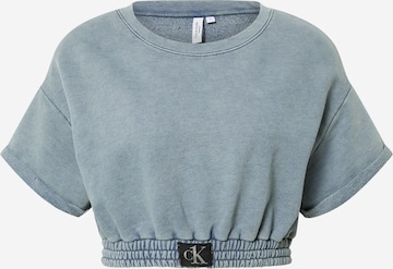 T-shirt Calvin Klein Swimwear en bleu : devant