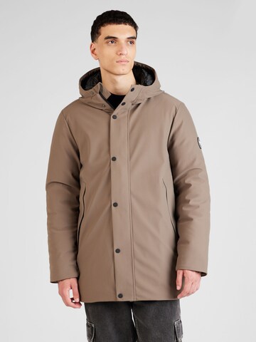 Gabbiano Winter Jacket in Brown: front