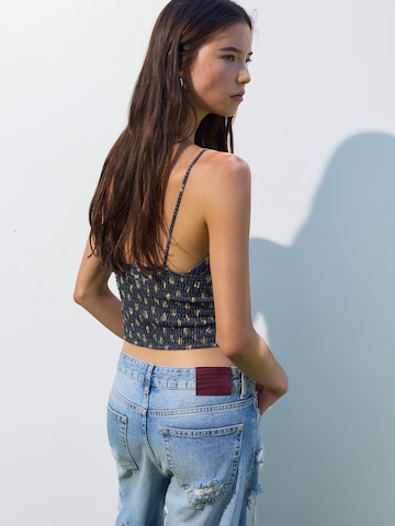 Pull&Bear Top 'PACIFIC' - Modrá