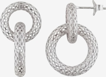 Jobo Earrings in Silver: front