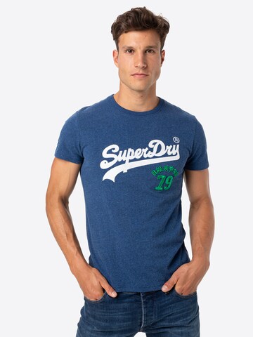 T-Shirt 'Source' Superdry en bleu : devant
