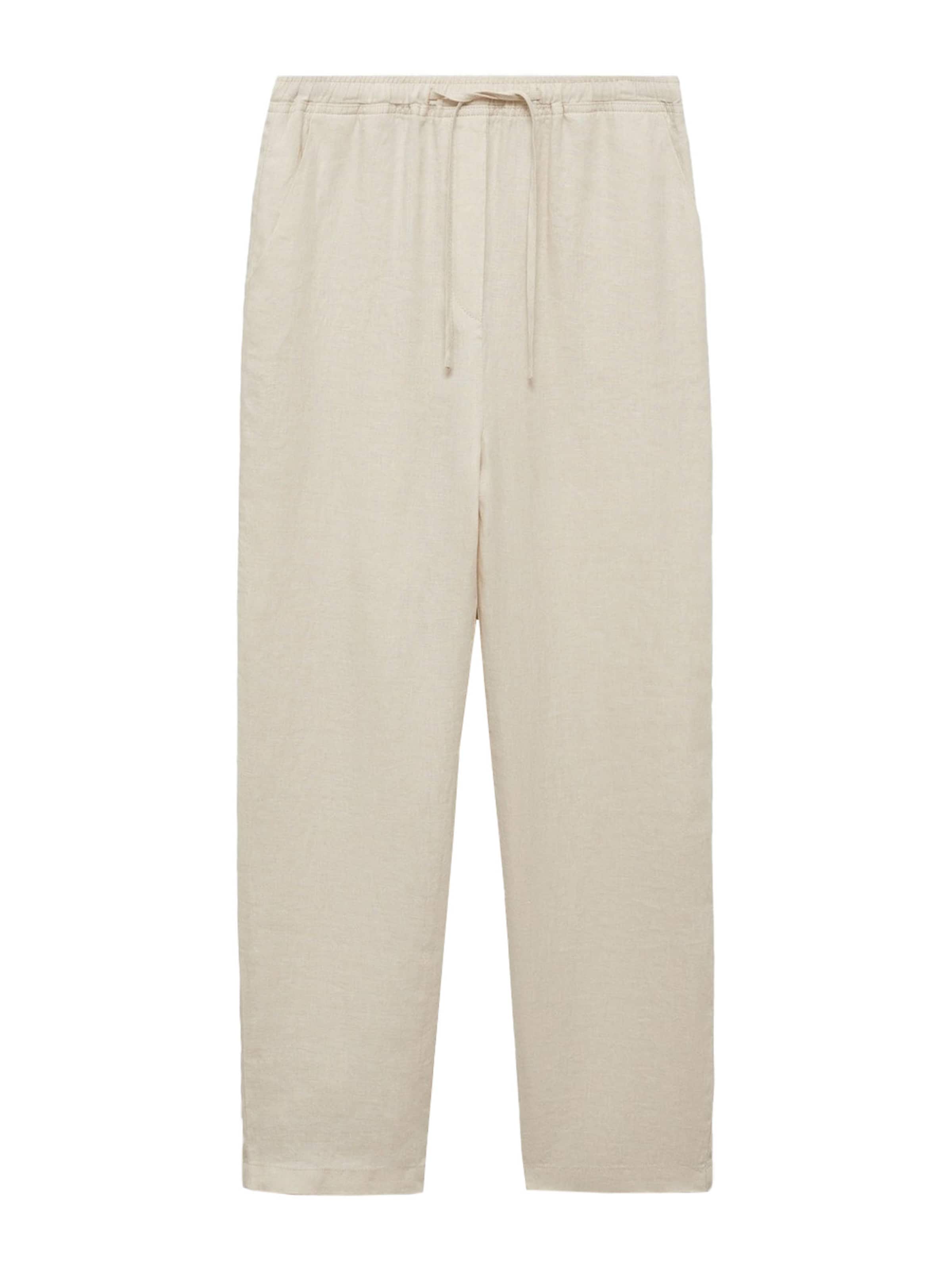 MANGO Voľný strih Nohavice - Sivá: predná strana