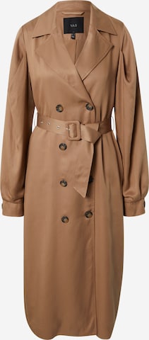 Y.A.S Tall Between-Seasons Coat 'IDA' in Brown: front