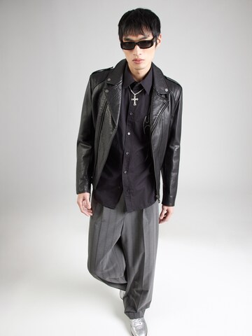 WEEKDAY Comfort Fit Hemd in Schwarz