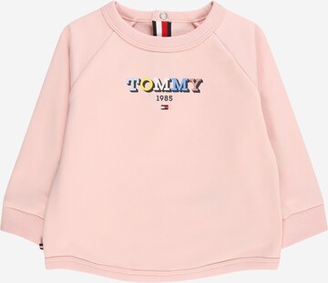 Sweat TOMMY HILFIGER en rose : devant