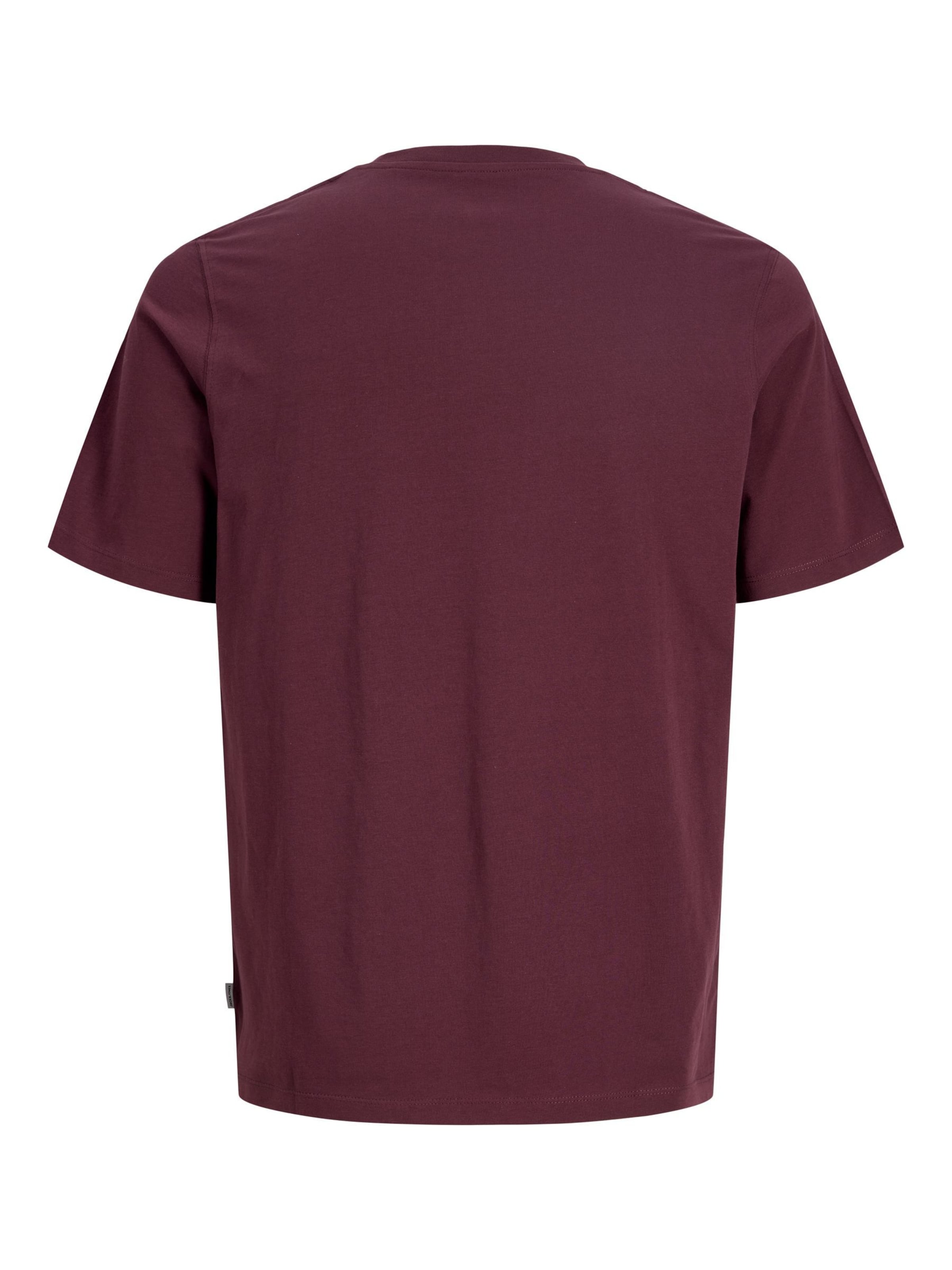 Coupe slim T-Shirt JACK & JONES en rouge
