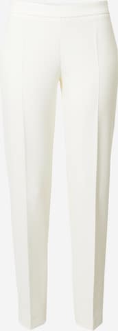 BOSS Orange Tapered Pleated Pants 'Tiluna' in White: front