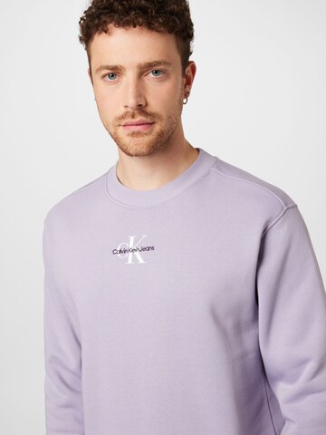 Sweat-shirt Calvin Klein Jeans en violet