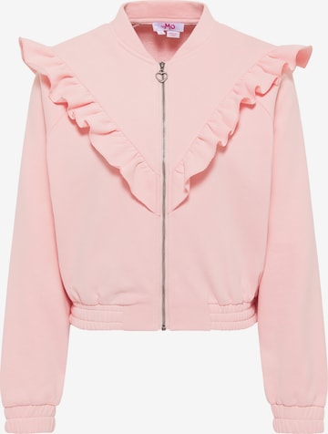 Veste de survêtement MYMO en rose : devant