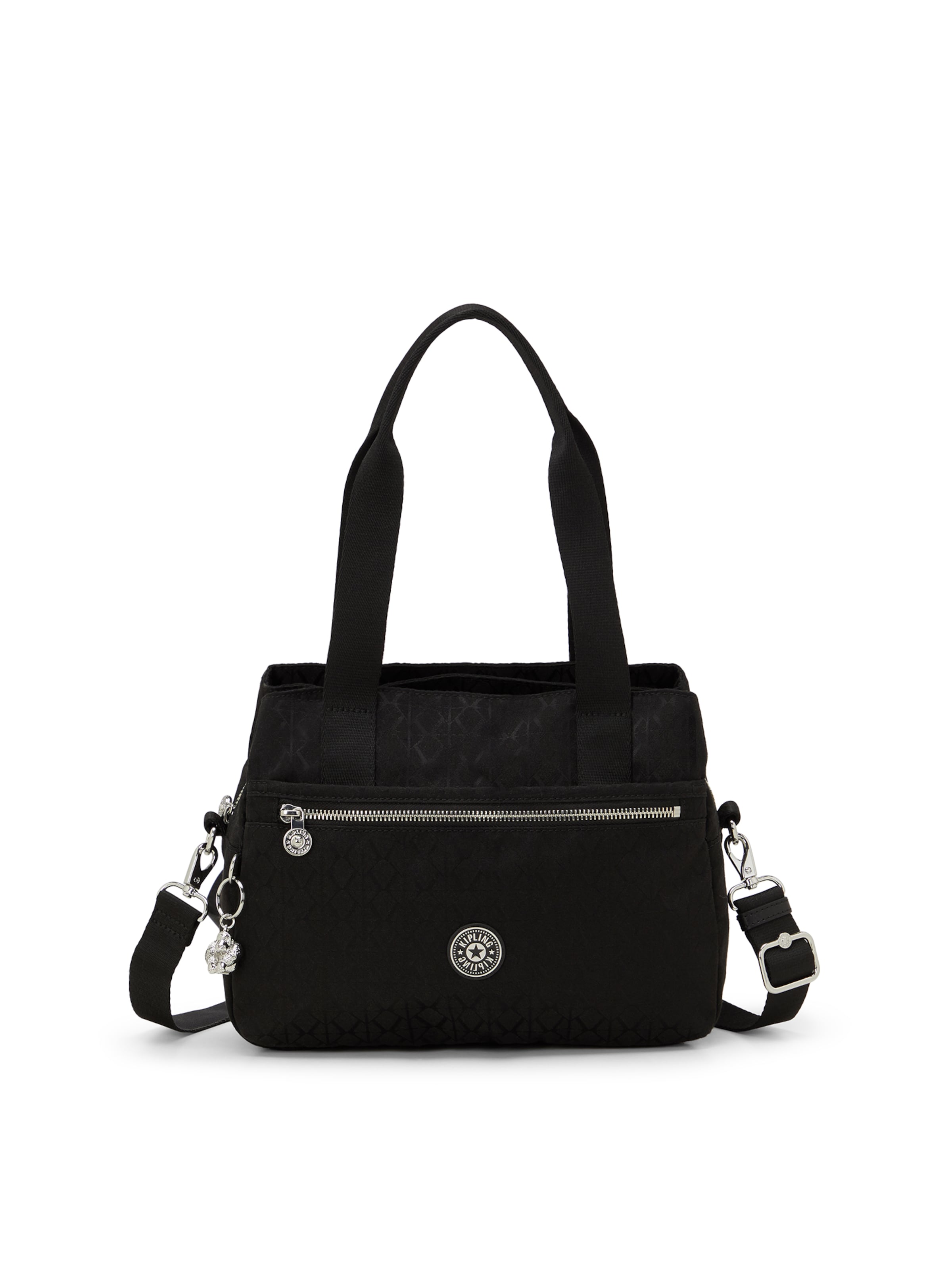 KIPLING - Bolso de mano 'Elysiana' en negro: frente