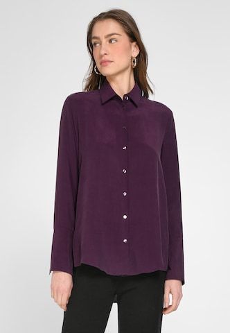 tRUE STANDARD Blouse in Lila: voorkant