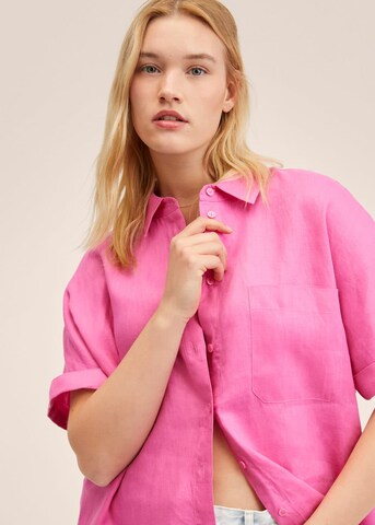 MANGO Shirt 'Pai' in Pink