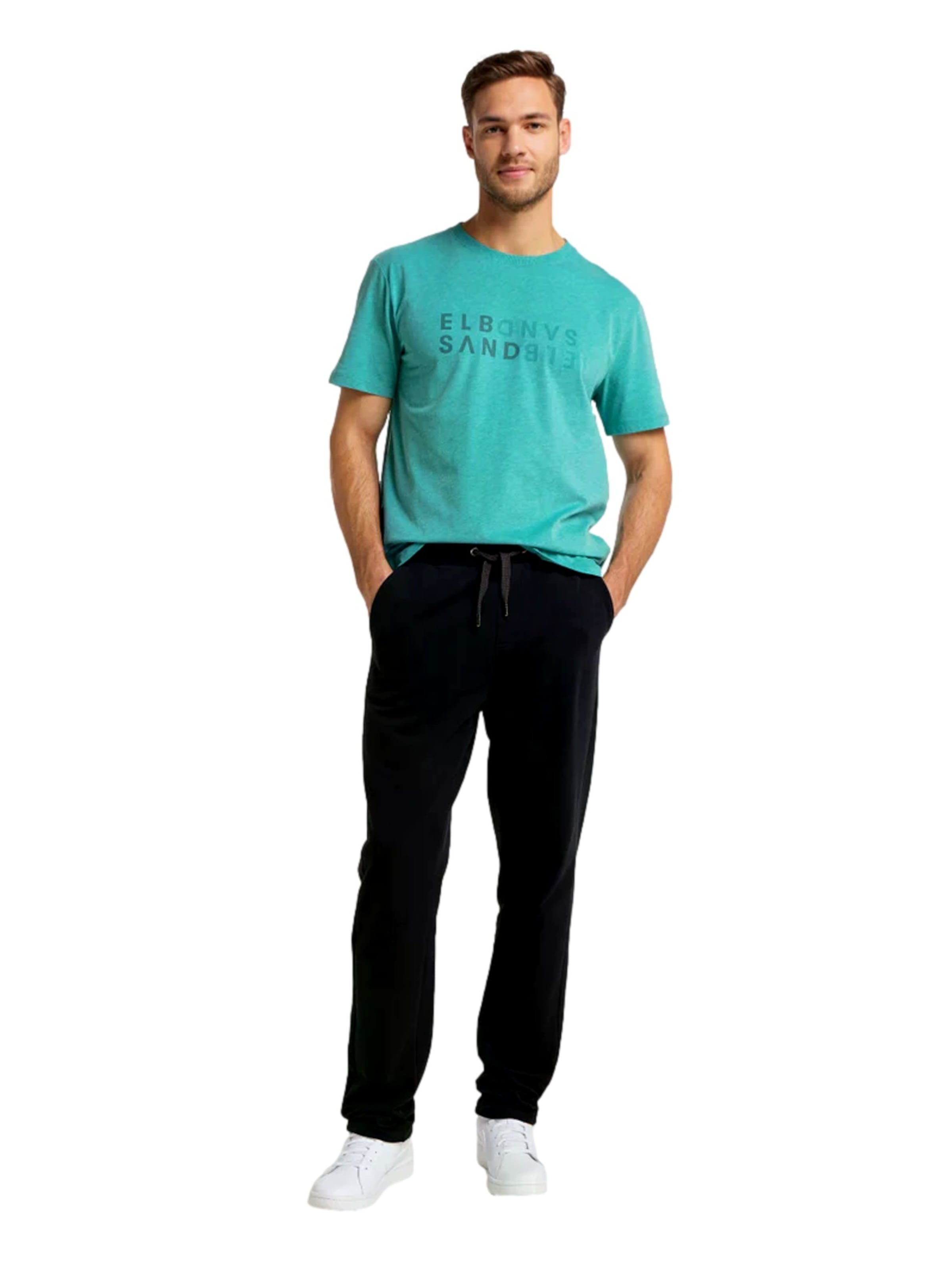 Elbsand Regular Trousers 'Jonte' in Black