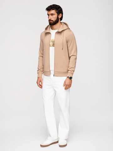 Ombre Sweat jacket in Beige