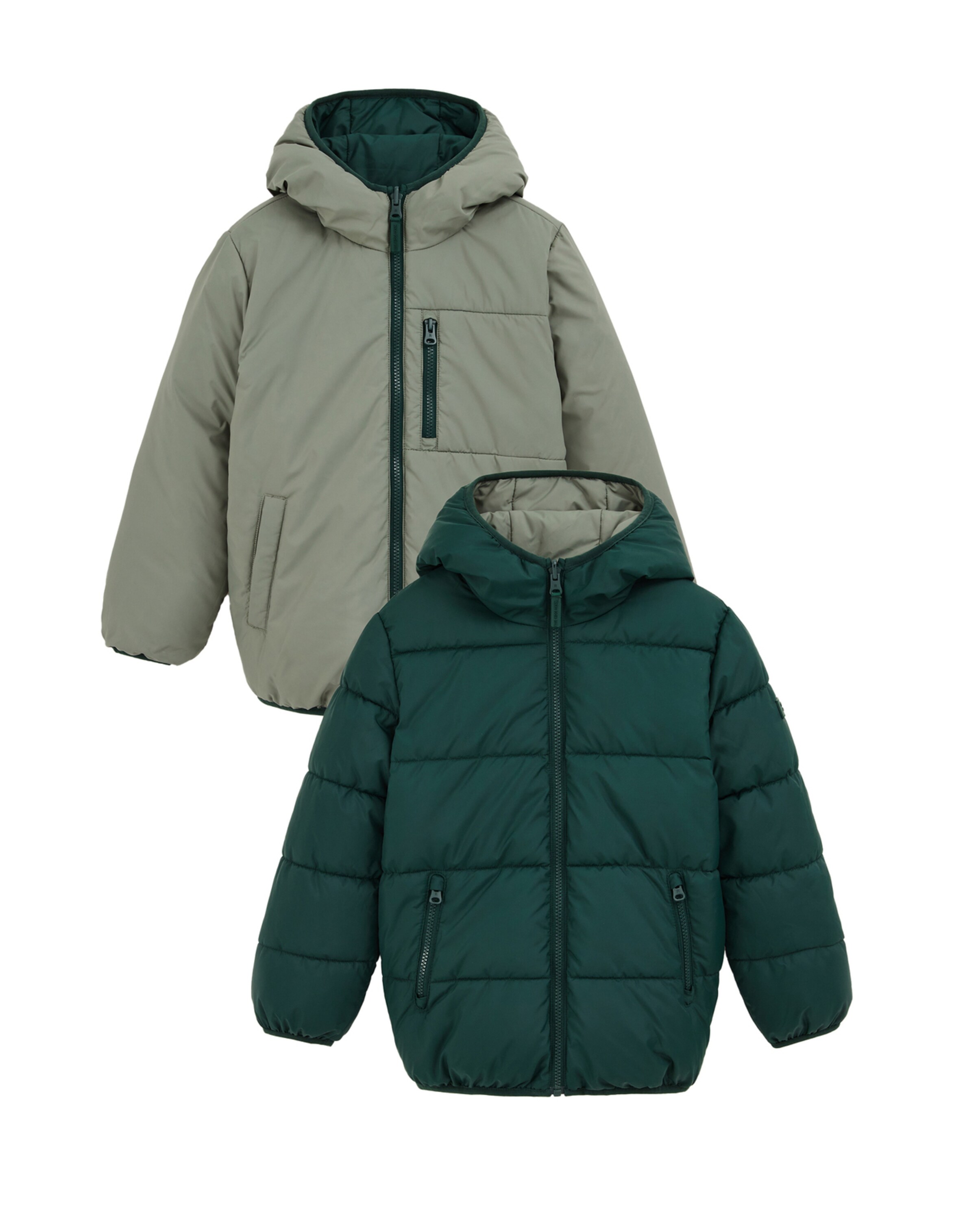 Veste mi-saison WE Fashion en vert : devant