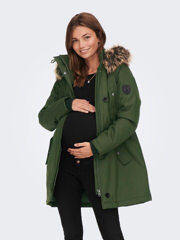 Only Maternity Parka zimowa 'Iris' w kolorze zielony