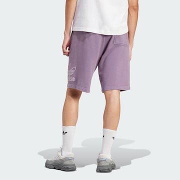 Loosefit Pantalon 'Adicolor Outline Trefoil' ADIDAS ORIGINALS en violet