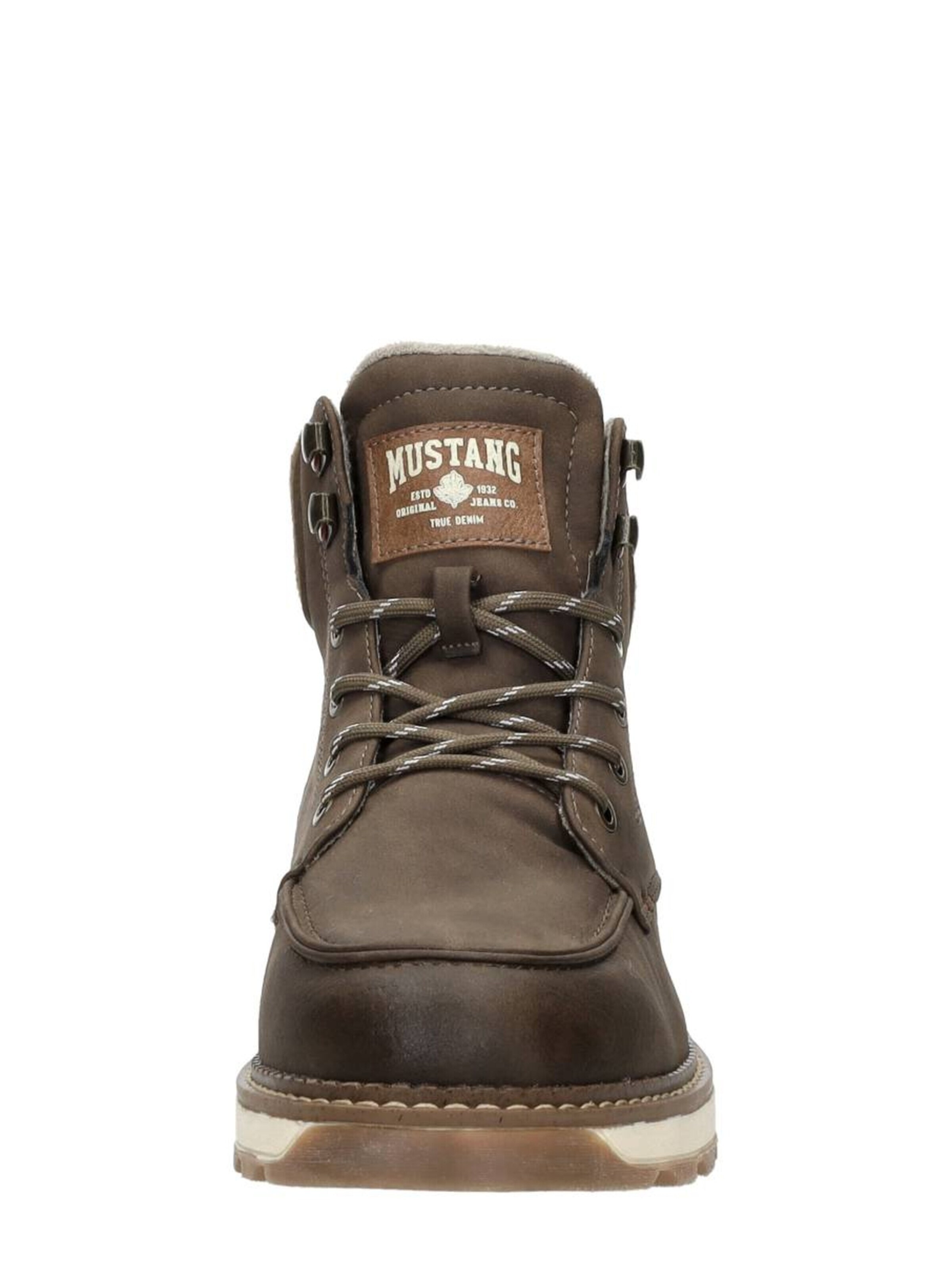 MUSTANG Lace-up boot 'Veterschoenen Hoog' in Brown