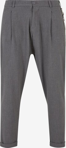 2Y Premium Regular Pleat-Front Pants in Grey: front