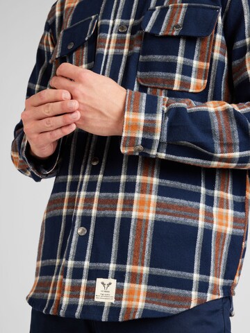 Fat Moose Regular fit Button Up Shirt 'Adrian' in Blue