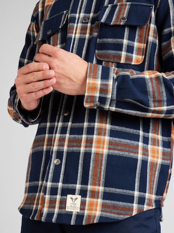 Fat Moose Regular fit Button Up Shirt 'Adrian' in Blue