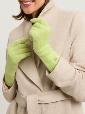 FRAAS Full Finger Gloves in Green: front